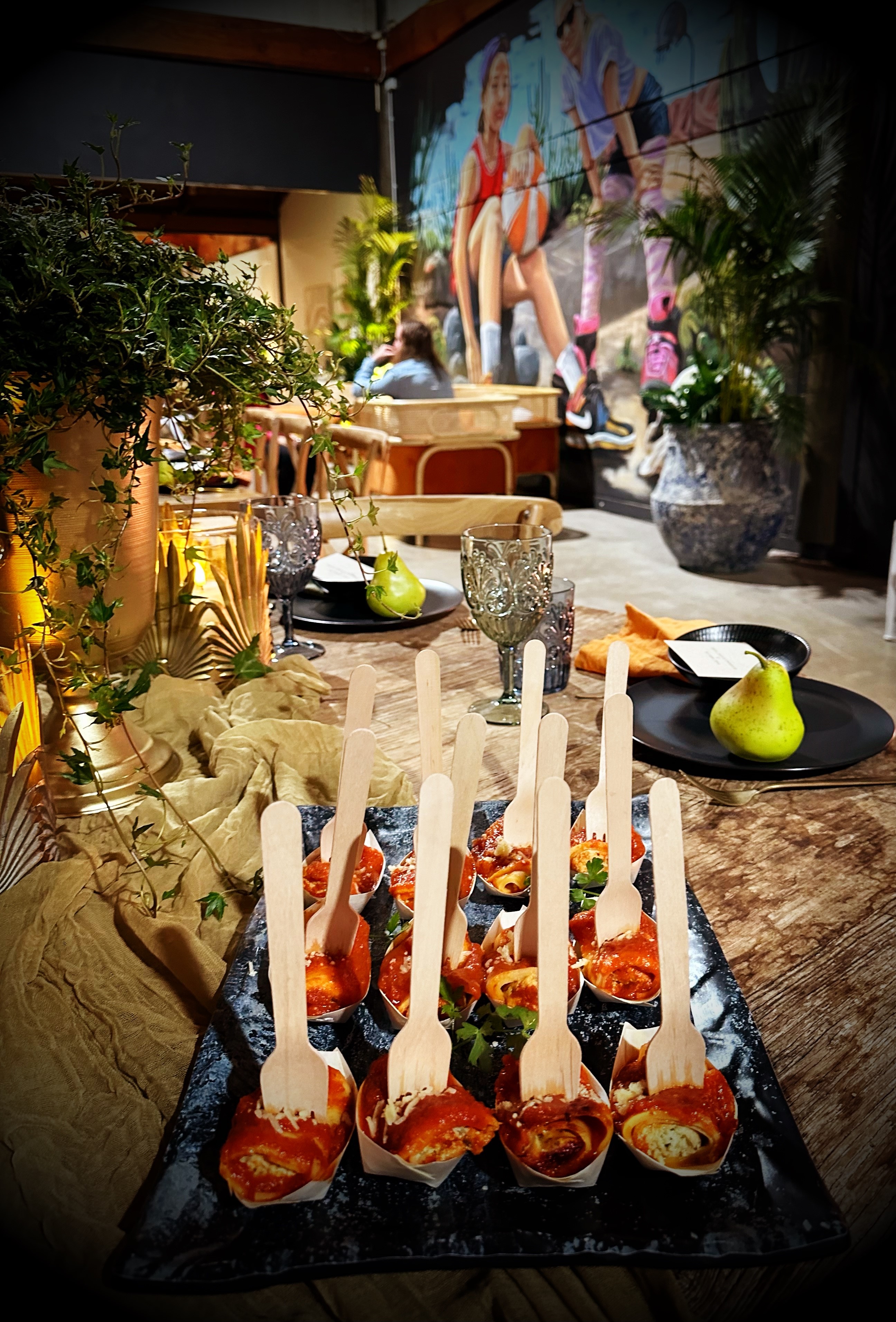 Buffet catering spread